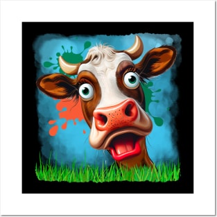 Funny Cow Posters and Art